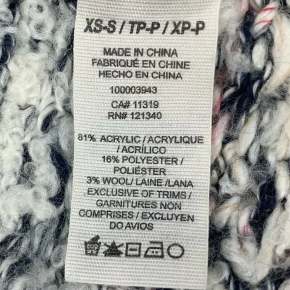 Garage Crewneck Sweater Size XS/S Chunky Knit Geometric Pattern Re… - Picture 8 of 10